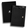 Promotional Pierre Cardin Lombard Notebook and Pen Gift Sets Black